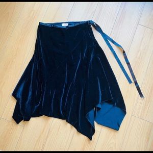 VTG kiddo BLACK VELVET SKIRT Girls 14